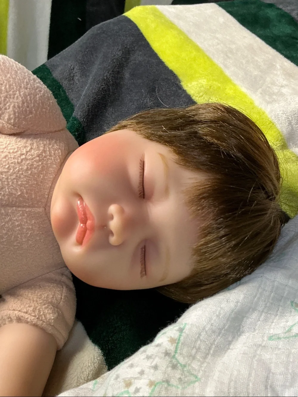 Dongguan Mikaiqi Wanju Reborn Sleepy Baby Doll - Blue Camo Pants 18in
